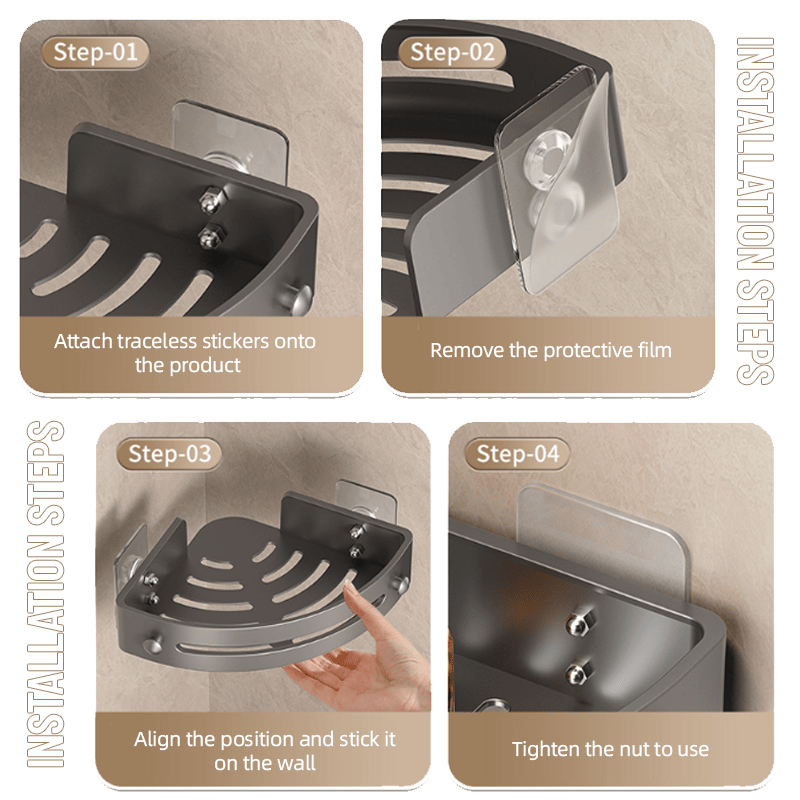 🚿Bathroom Triangle Shelf